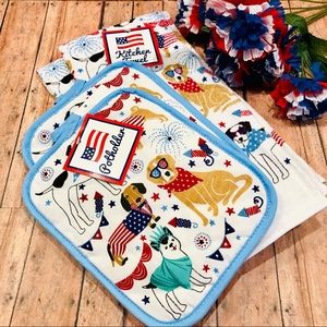 “Patriotic Puppies” 4PC Kitchen Set